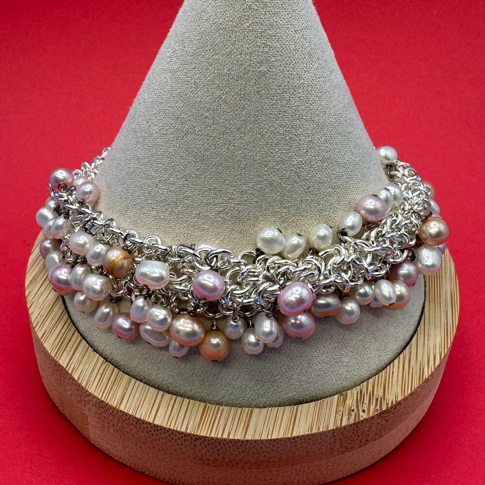 Talbots Tiny Pearl “Cha-Cha” Bracelet with Original Tag